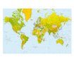 Map of the World Tapéta 115x175 cm