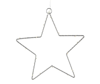 Metallic Star Felfüggeszthető dekoráció LED-del