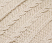Priročna odeja Gliss Knitted Beige 125x150 cm