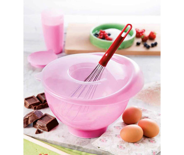 Zdjela s poklopcem Shake Pink 3L
