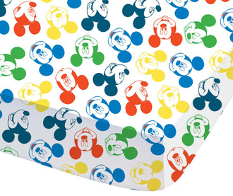 Долен чаршаф с ластик Ranforce Mickey Expression 90x190 см