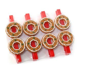 Set 8 ukrasnih kvačica Rosquilla
