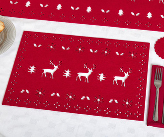 Комплект 4 подложки за хранене Reindeer 30x45 см