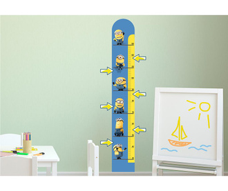 Sticker pentru masurat inaltime copii Cartoon Kids Bedroom By North Star, Height Rules Minions, PVC (policlorura de vinil), 40x0