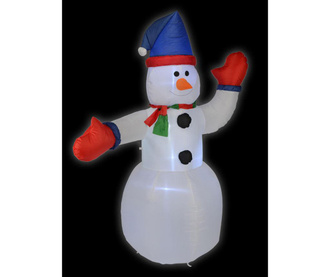 Napihljiva svetlobna dekoracija Snowman