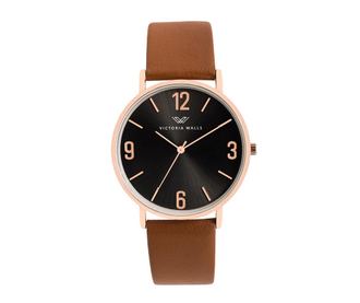 Ceas de mana dama Victoria Walls Big Digits Dark Brown