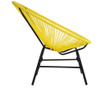 Set 2 scaune pentru exterior Limeria Yellow