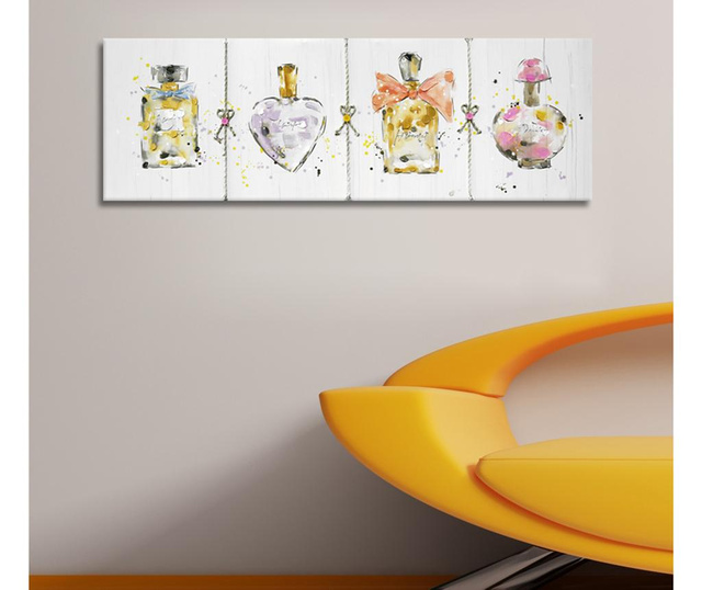 Tablou Perfume Bottles 50x150 cm