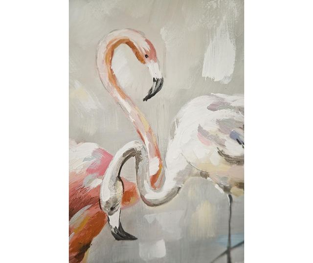 Tablou Flamingos Fishing 60x90 cm