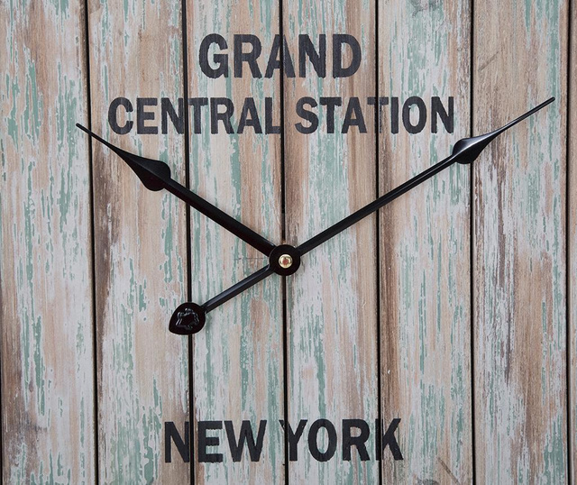 Ceas de perete Mauro Ferretti, Central Station NY, fier, 60x4x60 cm