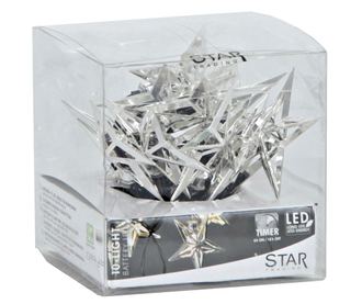 Ghirlanda luminoasa Silver Stars 135 cm