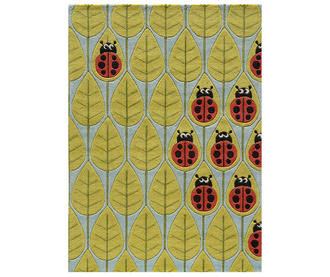 Covor Ladybugs on Leaves 122x183 cm