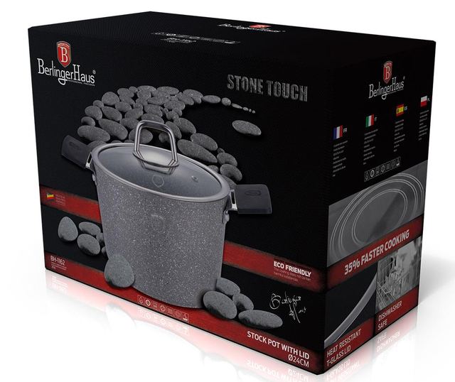 Oala cu capac Stone Touch 24 cm