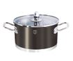 Oala cu capac Metallic Black 20 cm