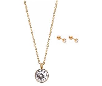 Set lantisor cu pandantiv si cercei Bonita Gold