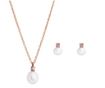 Set lantisor cu pandantiv si cercei Darcy Rose Gold