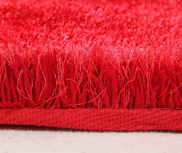 Covor Shaggy Soft Silk Red 60x120 cm