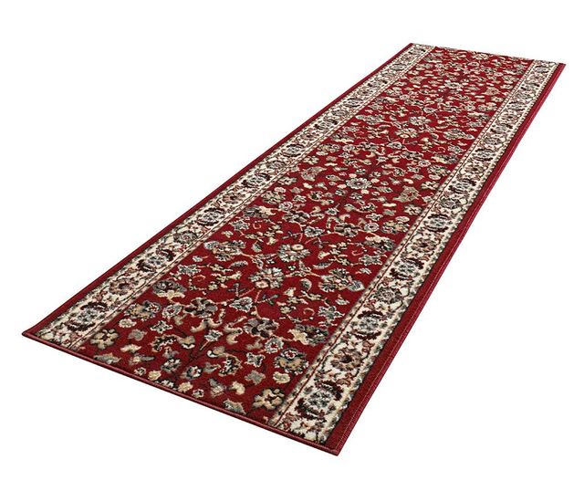 Tepih Vintage Red Flowers 80x300 cm