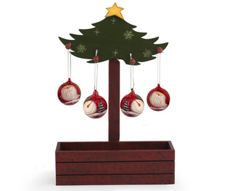 Декорация с 4 декоративни топки Santa Claus