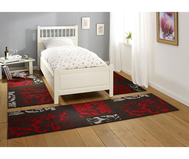 Covor Lectus Floral Black 160x230 cm