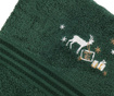 Set 2 kopalniških brisač Christmas Reindeer Green 50x90 cm