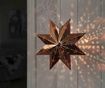 Viseći svjetleći ukras Star Copper