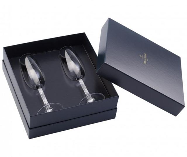 Set 2 pahare pentru sampanie Nobilis 280 ml