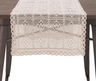 Nadstolnjak Knitted Natural Beige