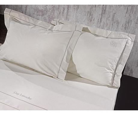 Posteljina King Percale Crochet Silver