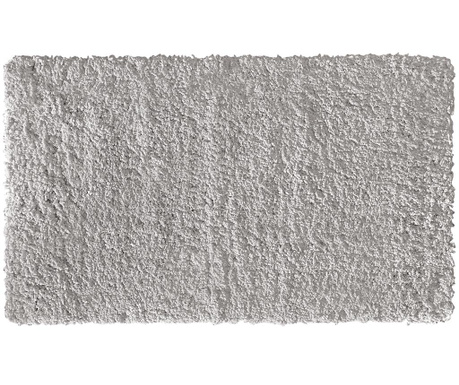 Covoras de baie Guy Laroche, Bellagio Silver, microfibra din poliester, 53x86 cm, gri deschis