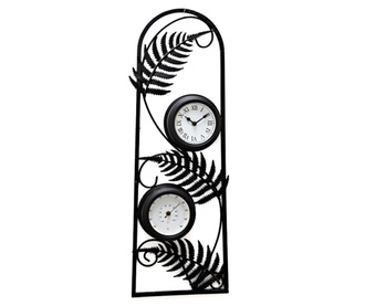 Stenska ura in termometer Leaves