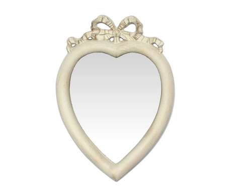 Zrkadlo Heart Antique White