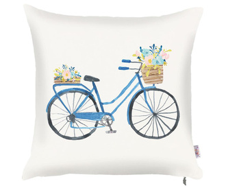 Prevleka za blazino Bike with Flowers 43x43 cm