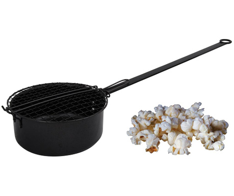Cratita pentru popcorn Esschert Design, Brent Outdoor, otel carbon, 9x70x18 cm