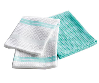 Комплект 2 кухненски кърпи White and Blue 50x70 см