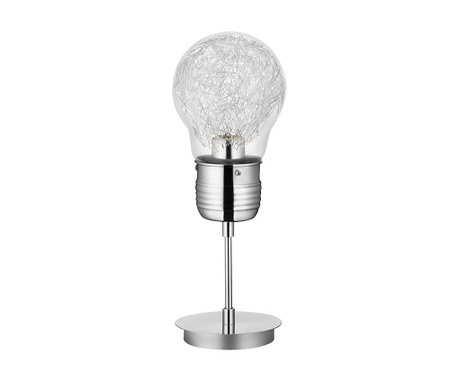 Нощна лампа Bulb Chrome  Transparent