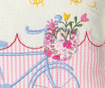 Perna decorativa Bycicle Pink 25x25 cm