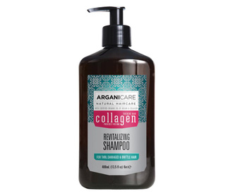 Šampon za poškodovane in lase brez leska Collagen 400 ml