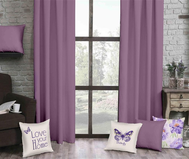 Zastor Plain Purple 140x270 cm