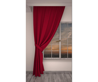 Κουρτίνα Yeni Dark Red 140x270 cm