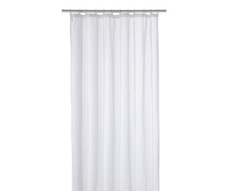 Zavesa za prho Plain White 180x200 cm
