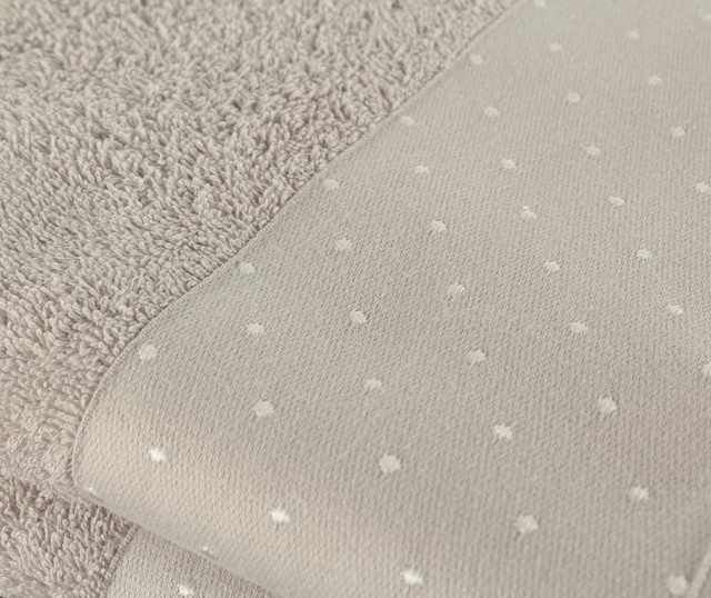 Комплект 2 кърпи за баня Polka Dots Light Grey 50x90 см