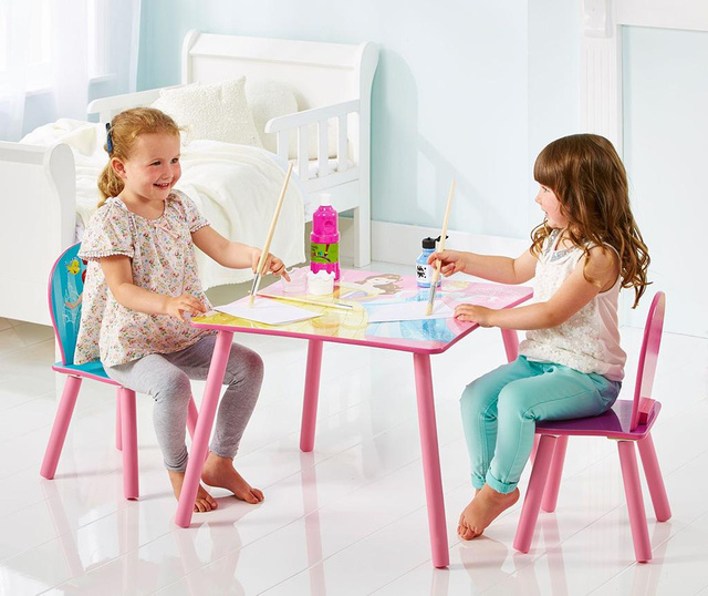 Set mize in 2 stolov za otroke Disney Princess