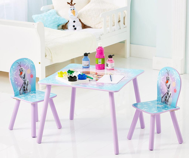 Комплект маса и 2 детски стола Frozen