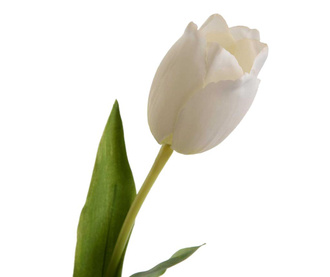 Изкуствено цвете Tulip Elegance White
