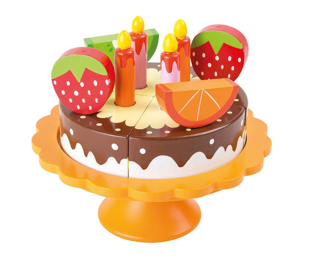 Birthday Cake Játék Torta  szervírozó tállal