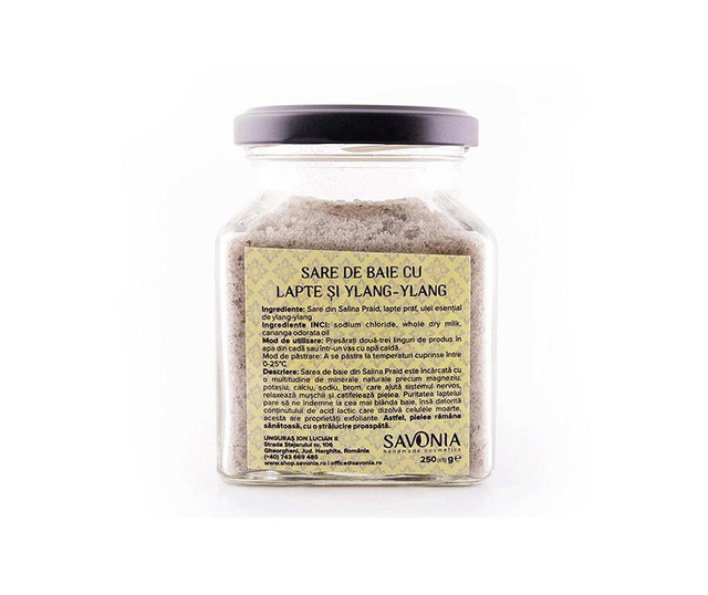 Kopalna sol z mlekom in Ylang Ylang Savonia 250 g