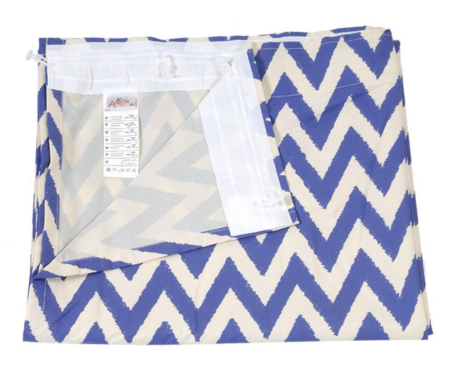 Zastor Chevron Blue 140x270 cm