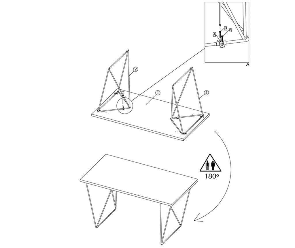 Radni stol Flow Oak - 12
