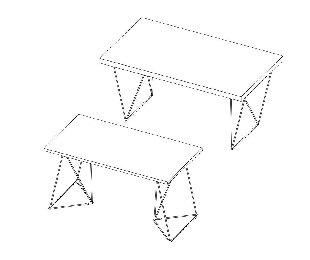 Radni stol Flow Oak - 11